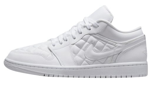 Air Jordan 1 Low Quilted Triple White White/White DB6480-100