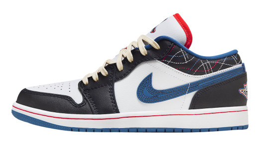 Air Jordan 1 Low SE Industrial Blue White/Industrial Blue-White-Black-Siren Red FV3622-141