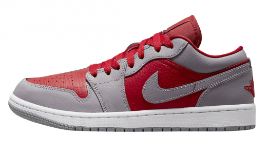 Air Jordan 1 Low SE Split Gym Red Gym Red/Cement Grey-Black-White DR0502-600