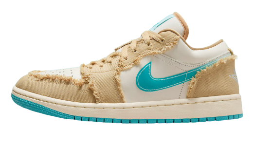 Air Jordan 1 Low SE WMNS Wave Sesame/Glacier Blue-Sail-Dusty Cactus HF4983-252