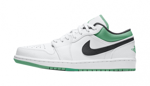 Air Jordan 1 Low White Lucky Green Black White/Lucky Green-Black 553558-129