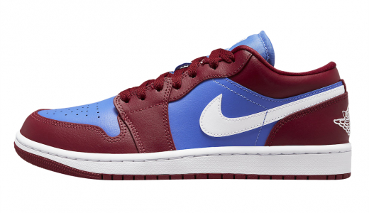 Air Jordan 1 Low WMNS Pomegranate Medium Blue Pomegranate/Medium Blue-White DC0774-604