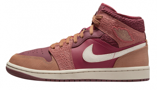 Air Jordan 1 Mid Africa Red/Pink-Beige DV3476-600