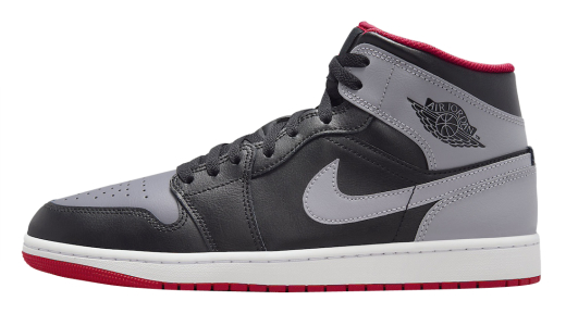 Air Jordan 1 Mid Black Cement Grey Black/Cement Grey-Fire Red-White DQ8426-006