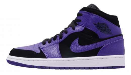 Air Jordan 1 Mid Black Dark Concord Black/Dark Concord-white 554724051