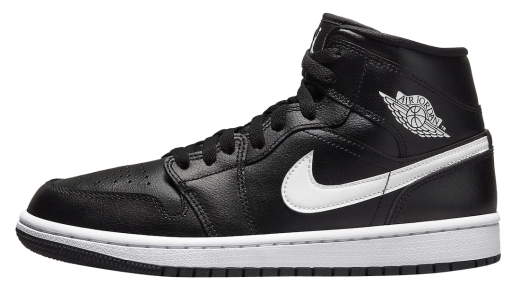 Air Jordan 1 Mid Black White Black/White DV0991-001