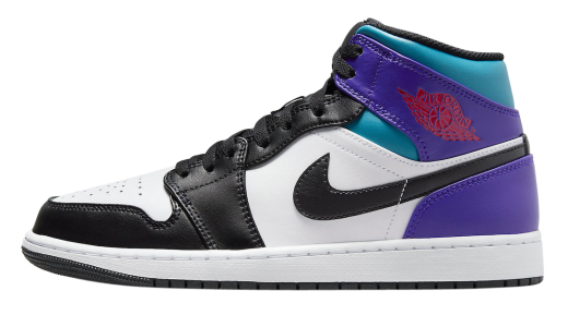 Air Jordan 1 Mid Court Purple Tropical Twist White/Court Purple-Tropical Twist-Black DQ8426-154