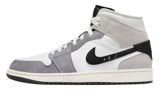 Air Jordan 1 Mid Craft Cement Grey Cement Grey/Black-White-Tech Grey-Sail DZ4136-002