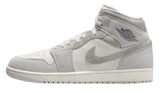 Air Jordan 1 Mid Grey Suede Neutral Grey/Smoke Grey-Sail FQ7720-002