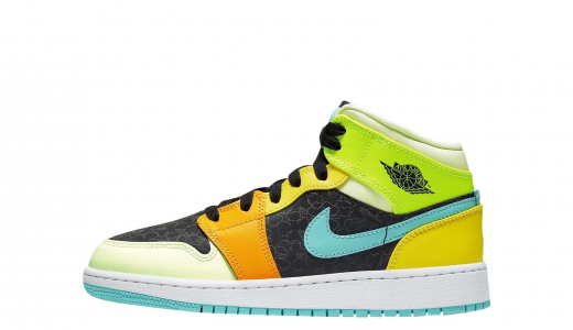 Air Jordan 1 Mid GS Aurora Green Opti Yellow Black/Aurora Green-opti Yellow BQ6931037