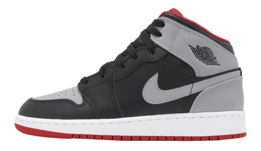 Air Jordan 1 Mid GS Black / Cement Grey Black/Cement Grey-fire Red-white DQ8423006