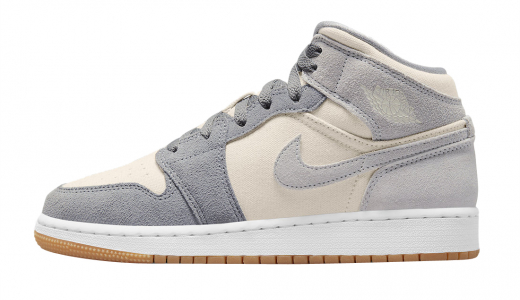 Air Jordan 1 Mid GS Cream Grey Cream/Grey DN4346-100