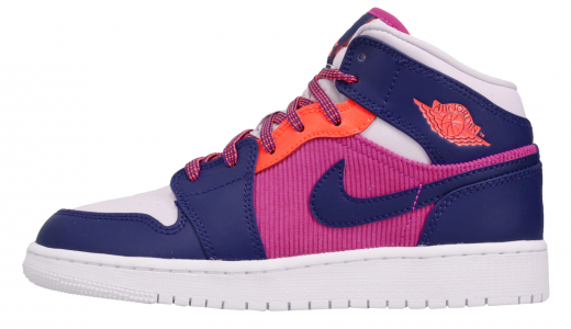 Air Jordan 1 Mid GS Fire Pink Regency Purple Fire Pink/Regency Purple 555112602