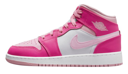 Air Jordan 1 Mid GS Medium Soft Pink White/Medium Soft Pink-Fierce Pink FD8780-116