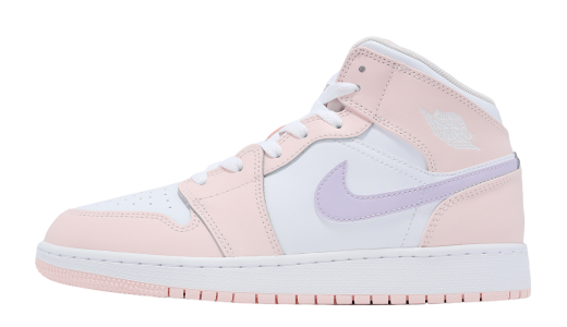 Air Jordan 1 Mid GS Pink Wash / White Pink Wash/White/Violet Frost FD8780601