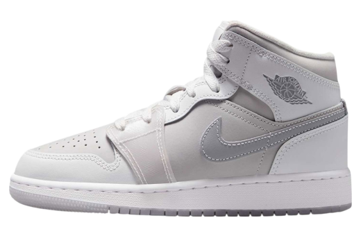 Air Jordan 1 Mid GS Summit White / Photon Dust Summit White/Photon Dust-Metallic Silver HQ3600-121