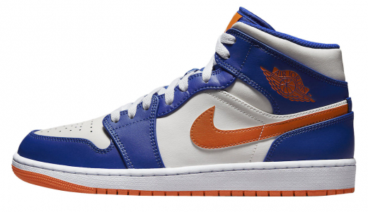 Air Jordan 1 Mid Knicks Sail/Blue-Orange FD1029-400