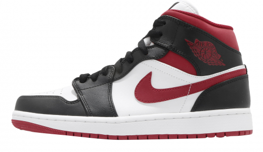 Air Jordan 1 Mid Metallic Red White/Gym Red-black 554724122