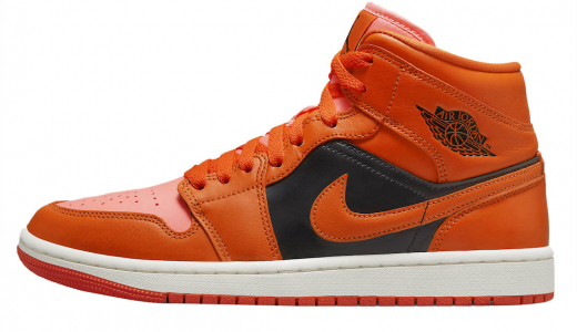 Air Jordan 1 Mid Orange Black Orange/Black DM3381-600