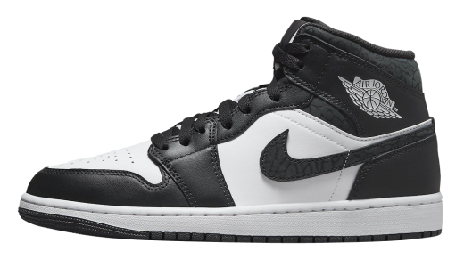 Air Jordan 1 Mid Panda Elephant Off Noir/Black-White-Black FB9911-001