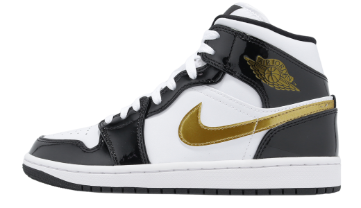 Air Jordan 1 Mid SE Black / White Black/White/Metallic Gold 852542007