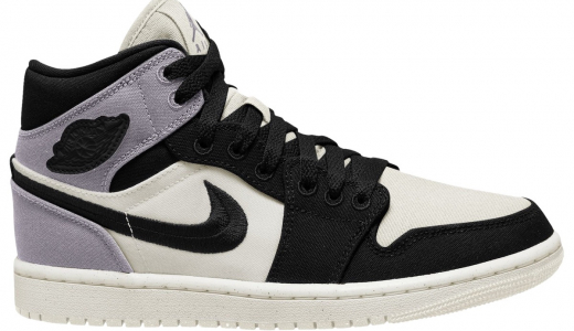 Air Jordan 1 Mid SE Canvas Sail Black Sail/Black DV0427-100