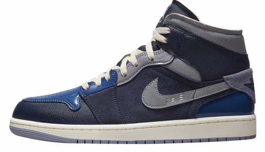 Air Jordan 1 Mid SE Craft Obsidian Obsidian/White-French Blue-Ashen Slate-Sail DR8868-400