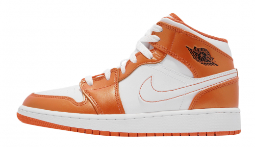 Air Jordan 1 Mid SE GS Electro Orange Electro Orange/Black-white DM4228800