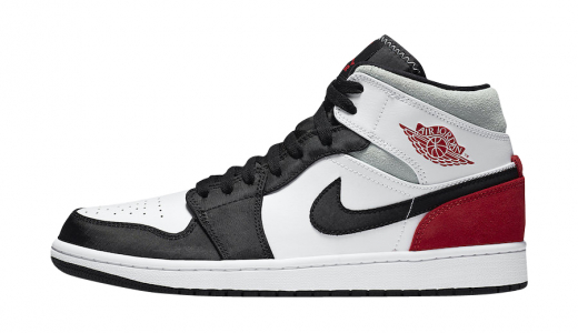 Air Jordan 1 Mid SE Union Black Toe White/Black-Light Smoke Grey-Gym Red 852542-100