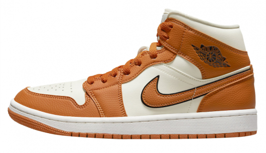 Air Jordan 1 Mid SE WMNS Coconut Milk Sport Spice Coconut Milk/Sport Spice-Black-Sail DV1302-100