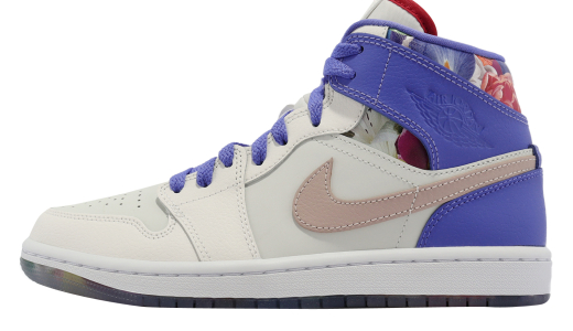 Air Jordan 1 Mid SE WMNS Valentine&#x27;s Day Sail/White/University Red/Fossil Stone FD4331121