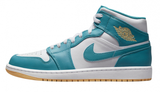 Air Jordan 1 Mid WMNS Aquatone Aquatone/Celestial Gold-White DQ8426-400