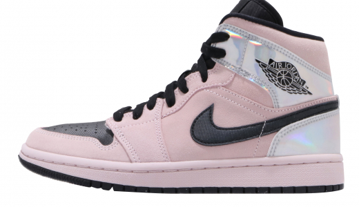 Air Jordan 1 Mid WMNS Barely Rose Black Barely Rose/Black-black-multicolor BQ6472602