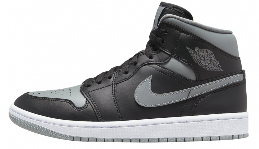 Air Jordan 1 Mid WMNS Black Grey Black/Grey BQ6472-007