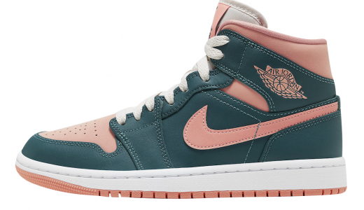 Air Jordan 1 Mid WMNS Dark Teal Green Dark Teal Green/Dark Teal Green BQ6472-308