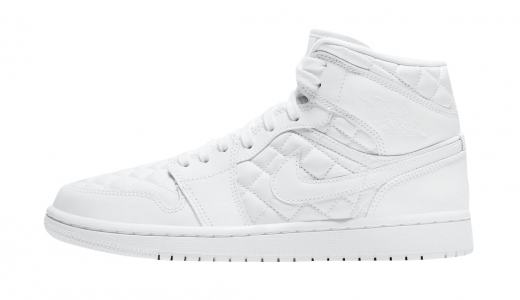 Air Jordan 1 Mid WMNS Quilted White White/White-Black DB6078-100