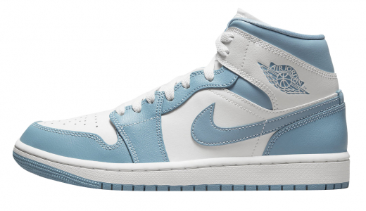 Air Jordan 1 Mid WMNS UNC University Blue/White BQ6472-141