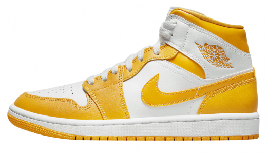 Air Jordan 1 Mid WMNS University Gold White/White-University Gold BQ6472-117