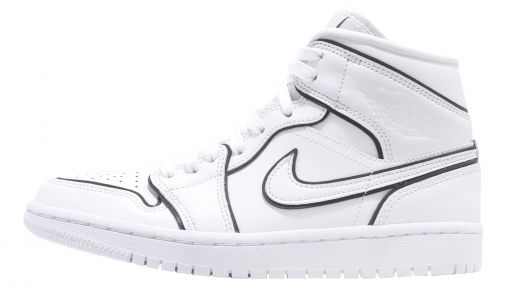 Air Jordan 1 Mid WMNS White White/White CK6587100