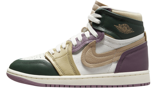 Air Jordan 1 MM High WMNS Galactic Jade Galactic Jade/Desert-Sail-Sky J Mauve-Team Gold FB9891-300