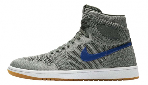 Air Jordan 1 Retro High Flyknit Clay Green Clay Green/White-Hyper Cobalt-Gum Yellow 919704-333