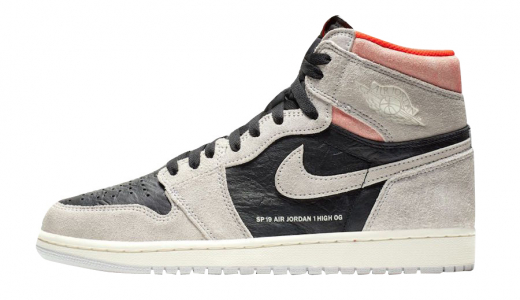 Air Jordan 1 Retro High OG Neutral Grey Neutral Grey/Hyper Crimson-White-Black 555088-018