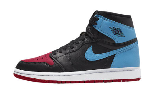 Air Jordan 1 Retro High OG WMNS UNC to Chicago Black/Dark Powder Blue-Gym Red CD0461-046