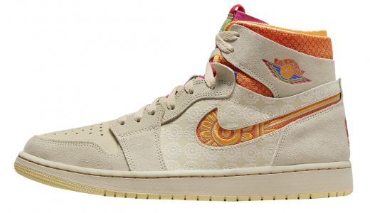 Air Jordan 1 Zoom Comfort Somos Familia Light Cream/Orange-Pink FB2931-288