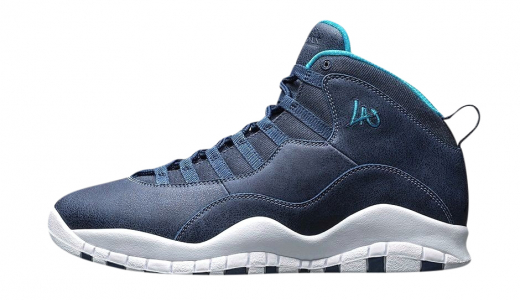 Air Jordan 10 - Los Angeles Ocean Fog / Blue Lagoon - Midnight Navy 310805404