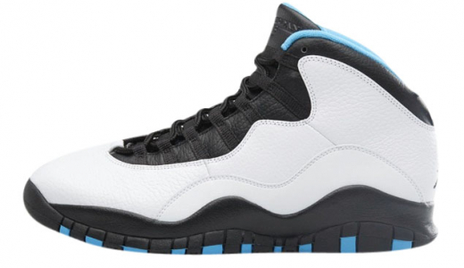 Air Jordan 10 - Powder White / Dark Powder Blue - Black 310805106