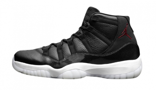 Air Jordan 11 72 10 Black / Black - Varsity Red 378037002