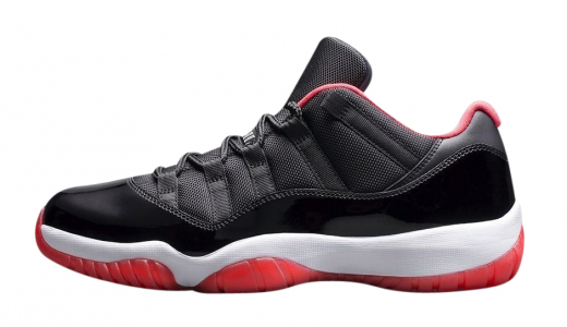 Air Jordan 11 Low BRED Black / True Red - White 528895-012