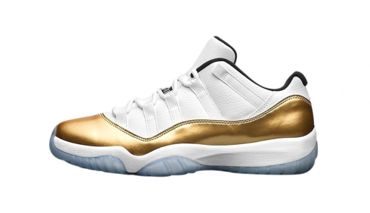 Air Jordan 11 Low Closing Ceremony (Metallic Gold) White / Metallic Gold Coin - Black 528895103