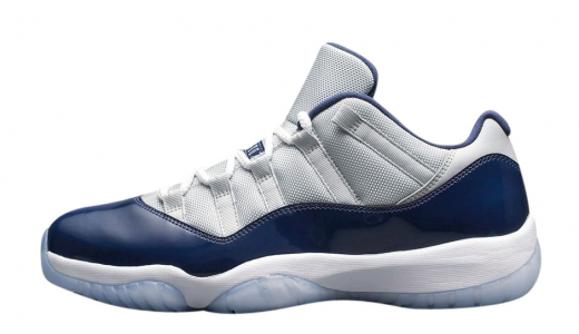 Air Jordan 11 Low Georgetown Grey Mist / White - Midnight Navy 528895007